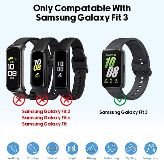 Rem til SAMSUNG Galaxy Fit3 4 stk.