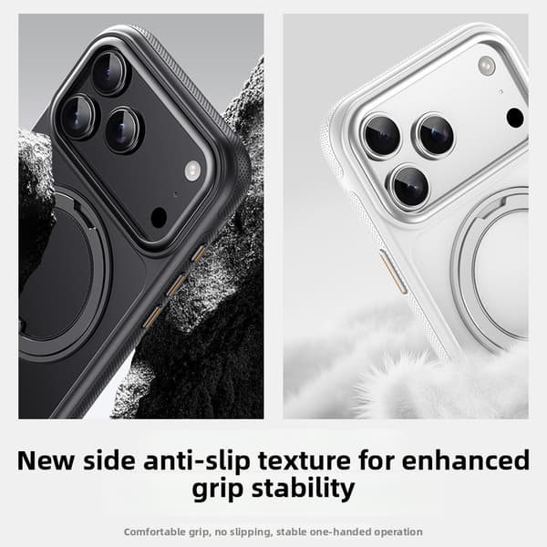 Skyddsfodral för iPhone 18 Pro med stativ Black