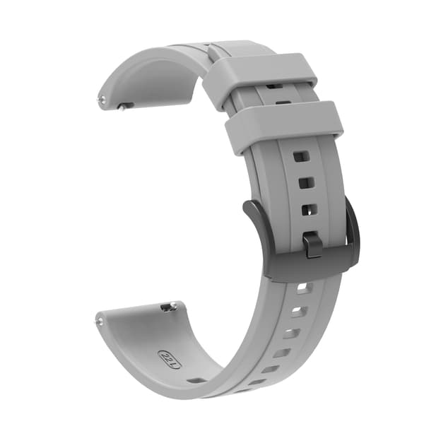 Urrem til Huawei Watch GT4 silikonerem + etui sæt 46 mm Gray