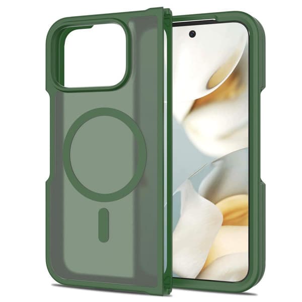 Matta magneettikotelo Google Pixel 11 Pro Foldille Green