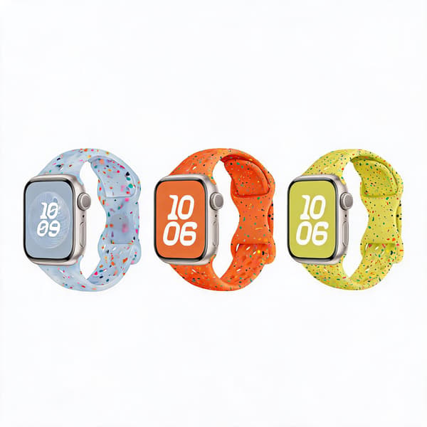 Silikonrem til Apple Watch Series 12 42mm (3-pakning)
