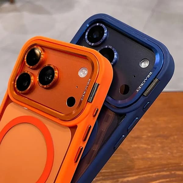 MagSafe-deksel til iPhone 18 Pro Max, kamerabeskyttelse, metallstativ, håndleddsstropp med kjede Pink