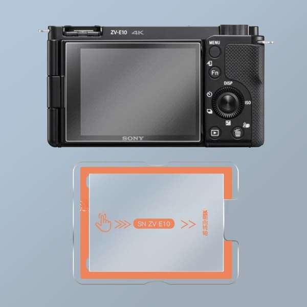 Skärmskydd i härdat glas med båge för Sony ZV-E10 5PC