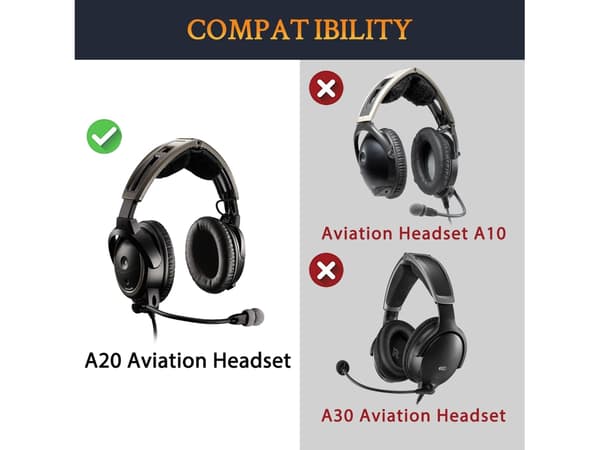 Hovedtelefonpude til Bose A20 Aviation Headset Preto