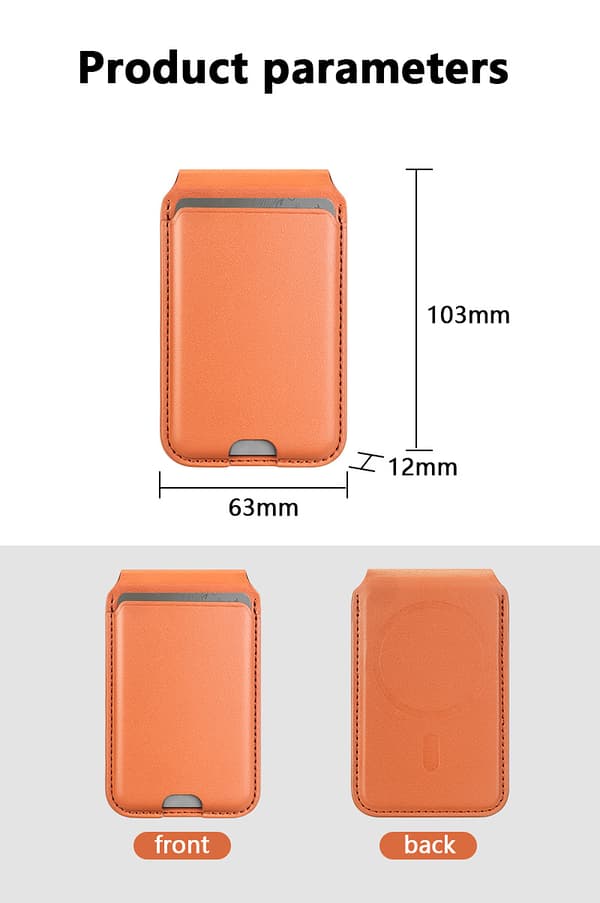 Magsafe Pung i Tegnebogsstil til iPhone 17/16/15/14/13/12 Red