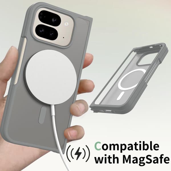 Matta magneettikotelo Google Pixel 11 Pro Foldille Gray
