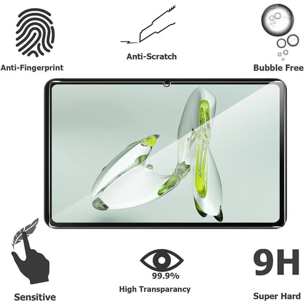 Härdat Glasskärmskydd, Splittersäkert och Bågresistent, För Oneplus Pad 2 2st