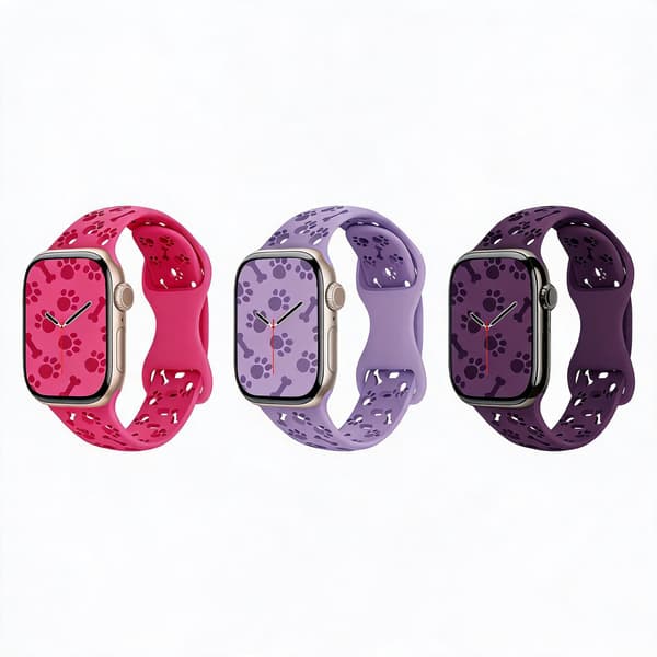 Silikonerem til Apple Watch Ultra 4 49mm (3-pak)