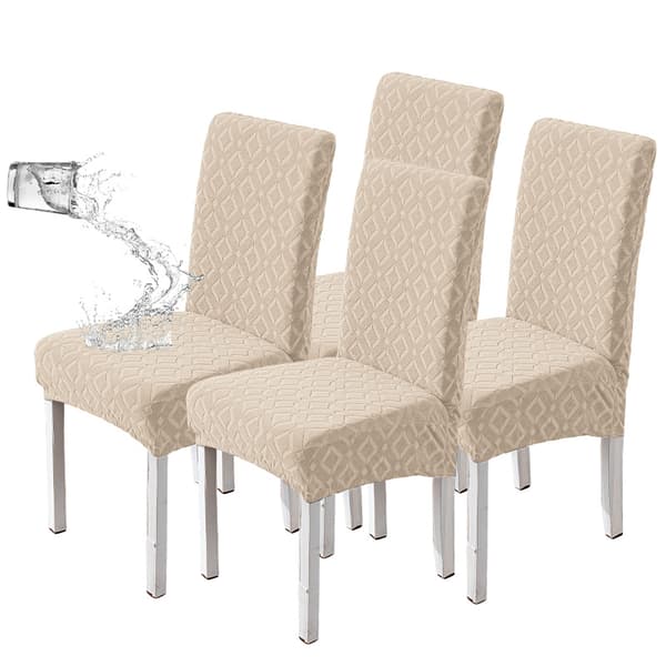 Set med 4 stolsöverdrag Beige