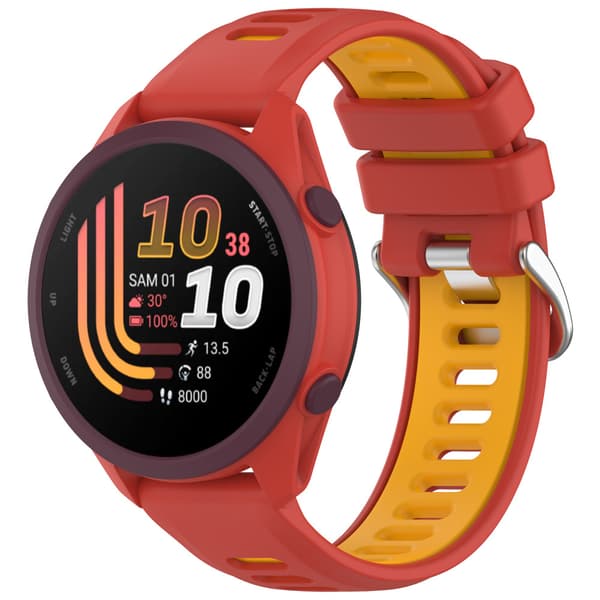 Silikone armbånd til Garmin Forerunner 70/170 20mm Rose Red