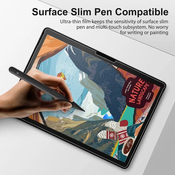 Härdat Glasskärmskydd, Splittersäkert Och Bågresistent, För Microsoft Surface Pro X 13-Tum 2-Pack
