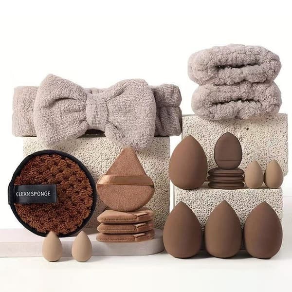 20 Sminksvampar Brown