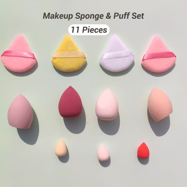 44-dele makeupsvampesæt