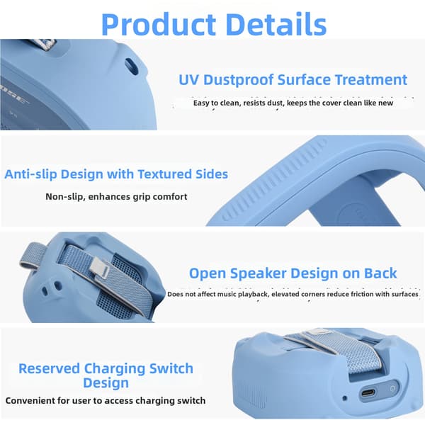 Silikon øreklokker til Bose SoundLink Micro Gen2 Blue