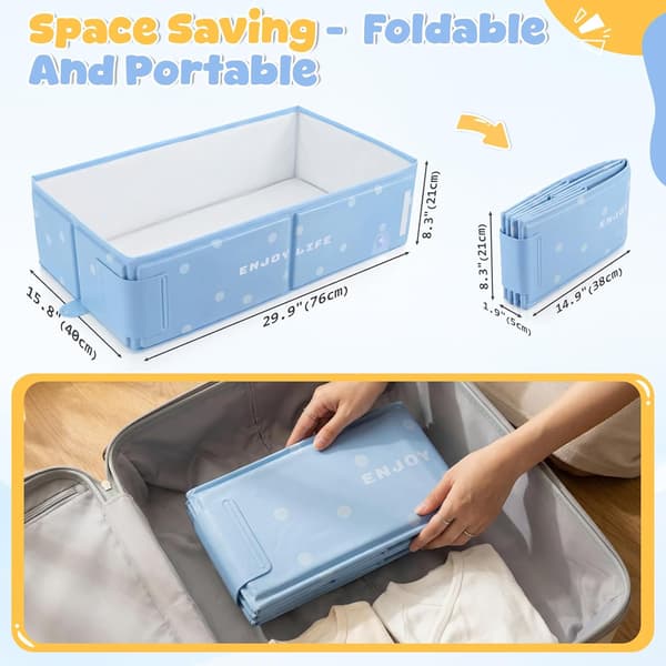 Sammenklappelig pool 76X40X21cm, babypool til hunde Blue