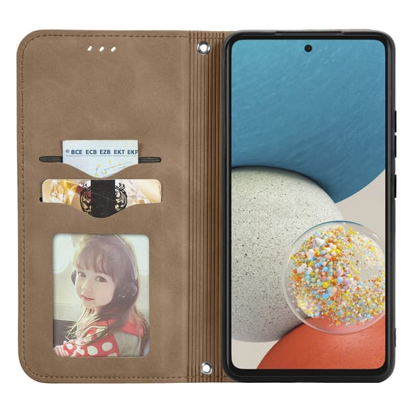 Magnetisk lommeboketui for Samsung Galaxy S26 FE Brown