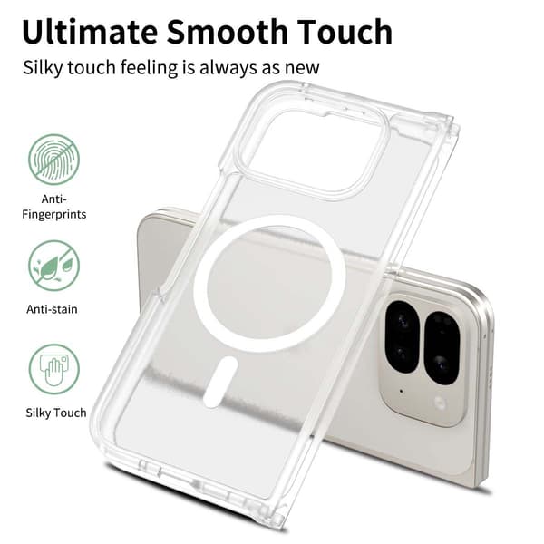 Matta magneettikotelo Google Pixel 11 Pro Foldille White