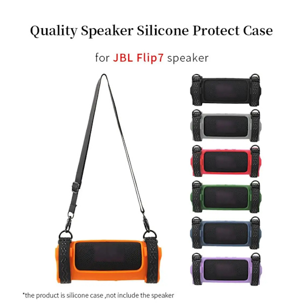 Silikoneetui til JBL Flip7 Red