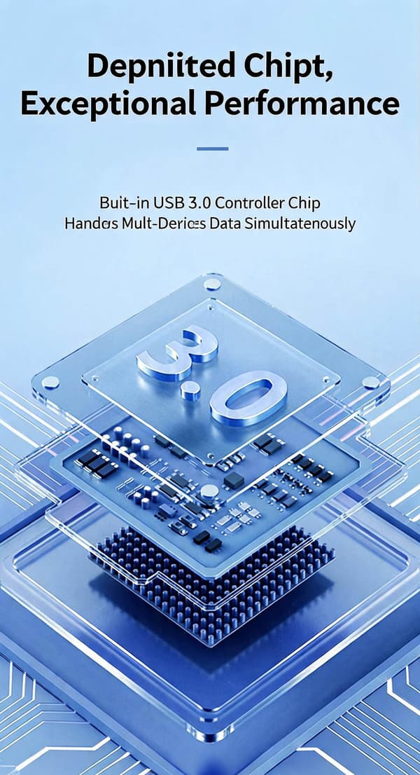 4-Port USB 3.0 Hub 1M