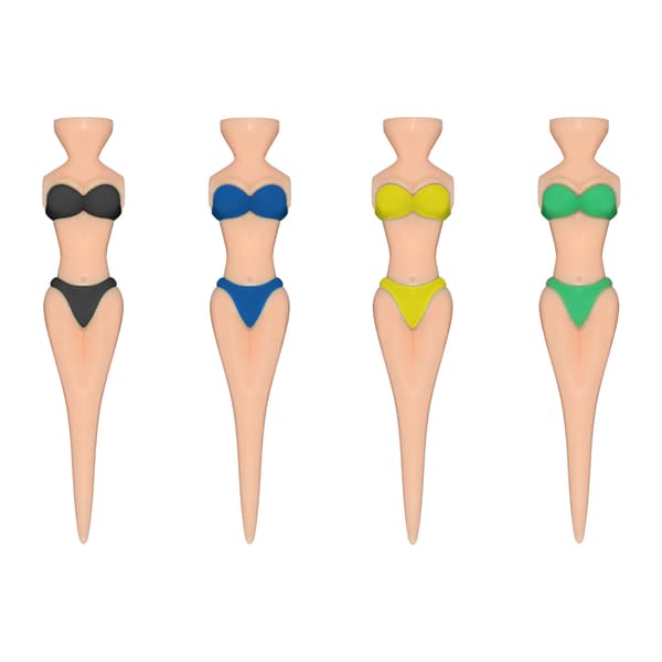Sæt med 12 golf tees i bikini form, golf tee tilbehør