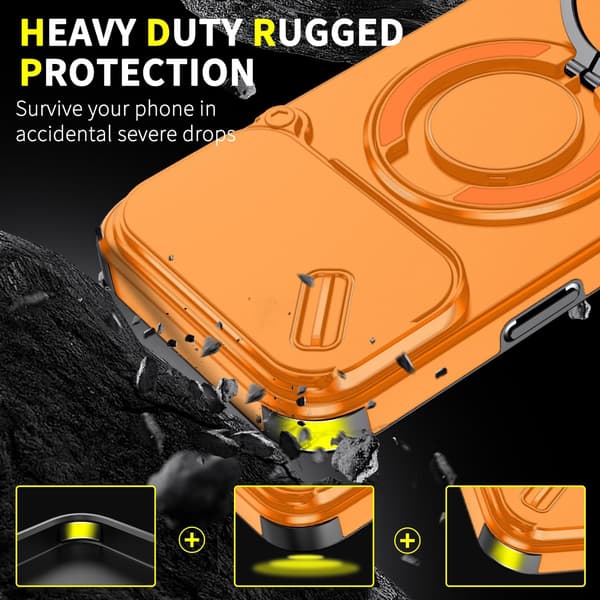 Beskyttelsesdeksel for iPhone 17 Pro Orange