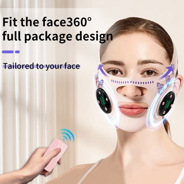 EMS mikroström ansiktsmask för V-format ansikte och lyft