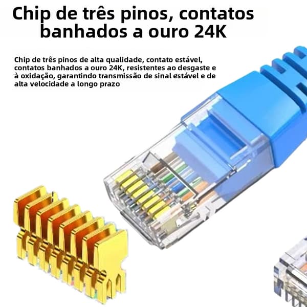 RJ45 UTP CAT6 -kaapeli (3 m) Blue