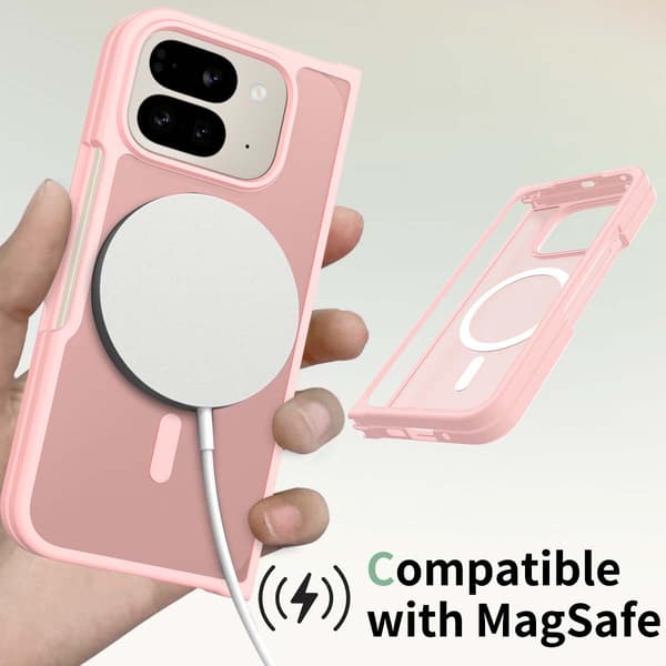 Matt magnetisk deksel til Google Pixel 11 Pro Fold Pink