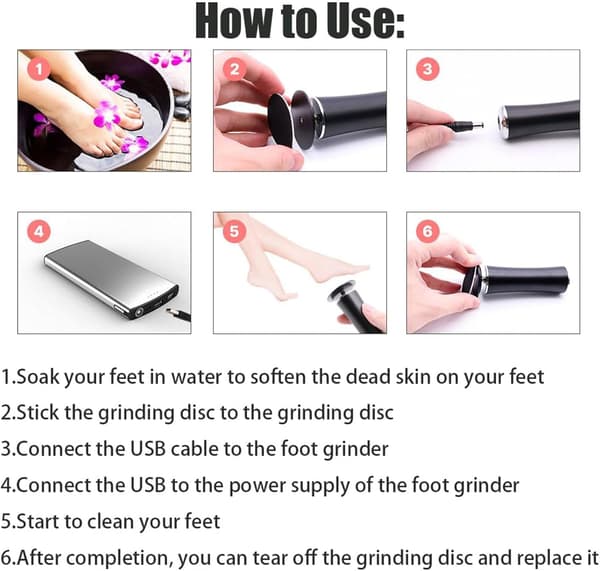 Pedicuresæt Black