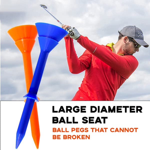 Sæt med 50 golf tees, 83MM golf tee tilbehør