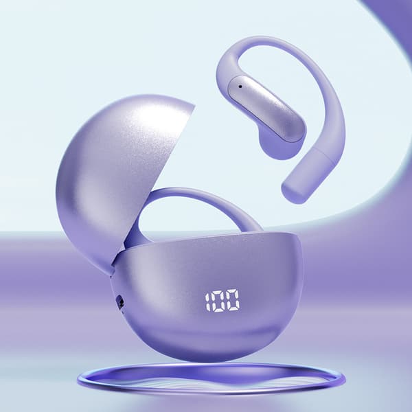 Trådlösa Bluetooth-hörlurar med språktranslator, stöder 140 språk Purple