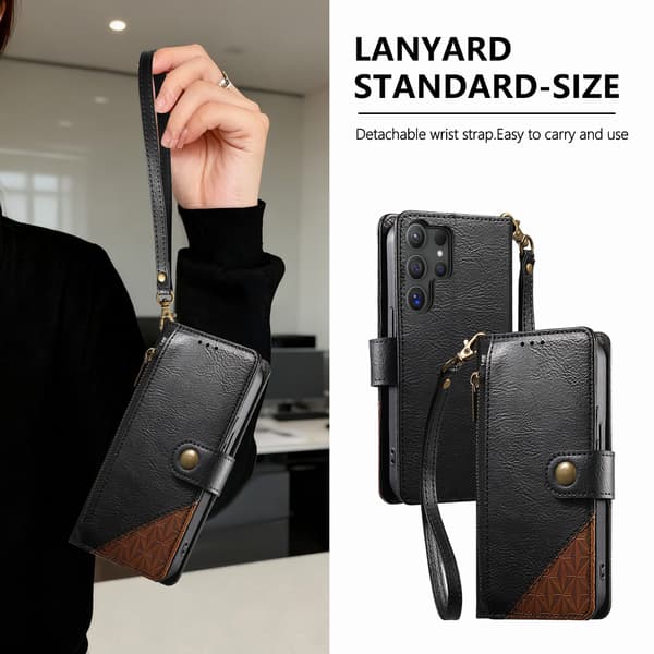 Læder-stil etui til Samsung Galaxy S26 FE Red
