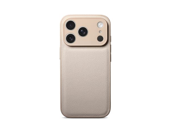 PU lædercover til iPhone 18 Pro, slank executive-stil, med kamerabeskyttelse og klassisk litchi-tekstur White