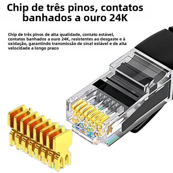 RJ45 UTP CAT6 -kaapeli (3 m) Black