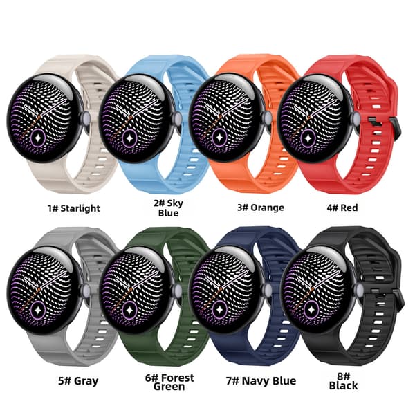 Silikonrem för Google Pixel Watch 5 45mm Orange