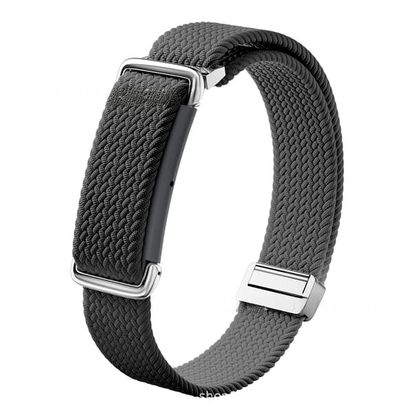 Flettet nylonarmbånd med magnetlukning til Google Fitbit Air Gray