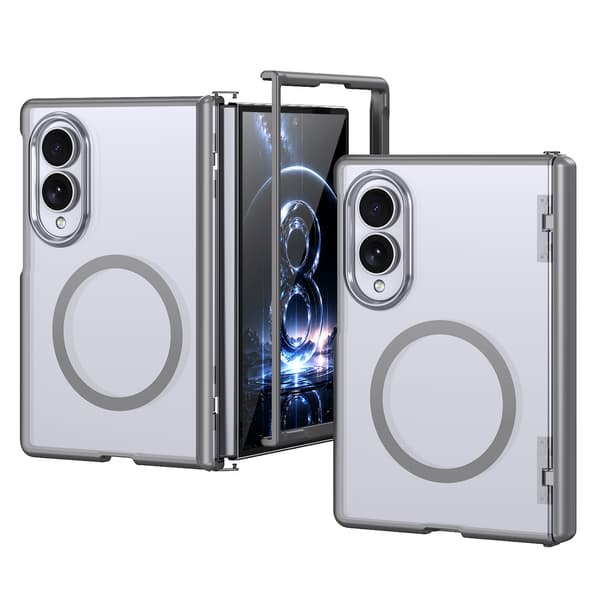 Magnetisk deksel med fullt fallbeskyttelse for Samsung Galaxy Z Fold 8 Gray
