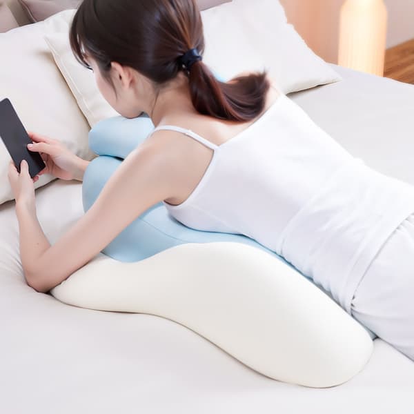 Støttepude til par, undfangelseshjælp, ergonomisk design Blue