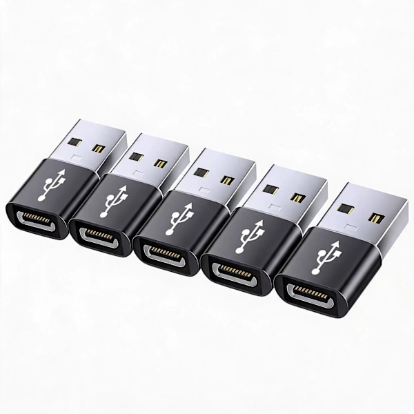 USB-C-adapter - USB 5PC Black
