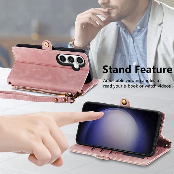 Wallet-etui med kortpladser til Samsung Galaxy S26 FE Red