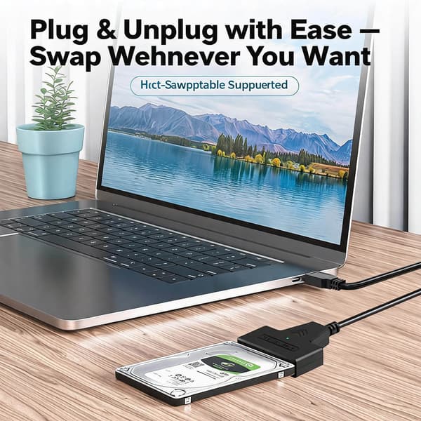 USB 3.0 - SATA-sovitin 2,5 tuuman kiintolevylle/SSD-levylle