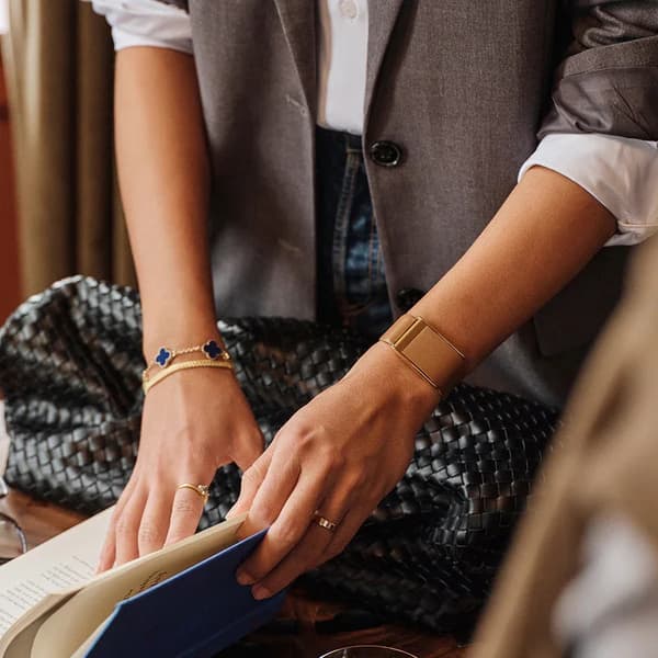 Læderarmbånd til WHOOP 5.0 – Slim Style Black