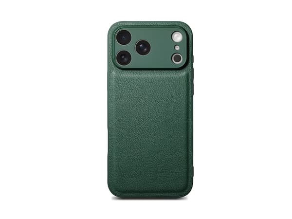 PU lædercover til iPhone 18 Pro Max, slank executive-stil, med kamerabeskyttelse og klassisk litchi-tekstur Blue