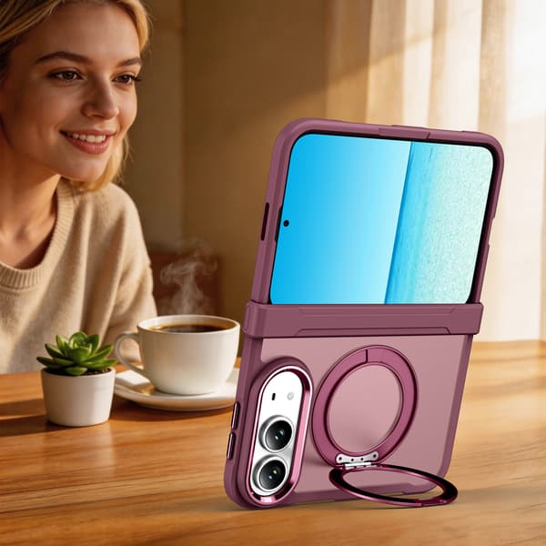 Magnetisk deksel til iPhone Duo Wine Red