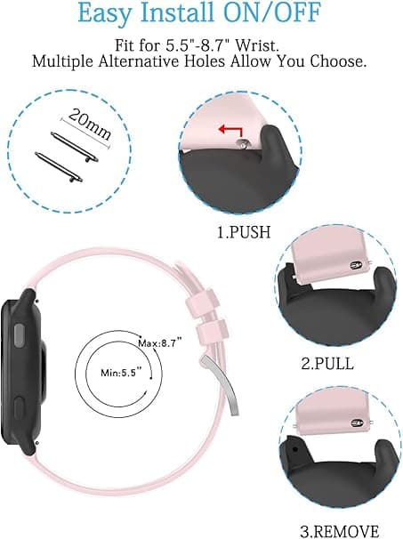 Rem til GARMIN Vivoactive 5 20mm 2PK