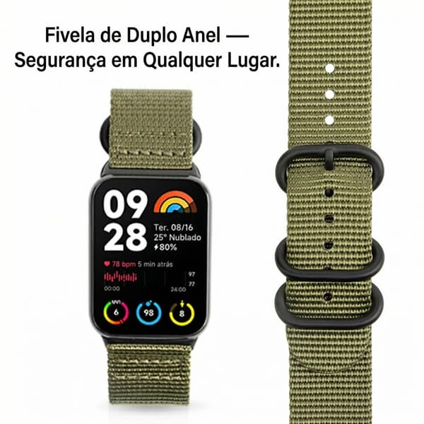 Urrem Redmi Watch 5/4 Justerbart nylonstof