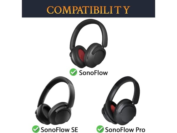 Hörlurskuddar för 1more Sonoflow/sonoflow Se/sonoflow Pro Cinzento