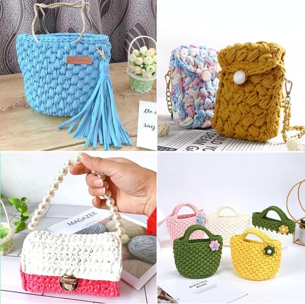 Virkkauslanka 120m/400g 100% polyesteriä Rose Red