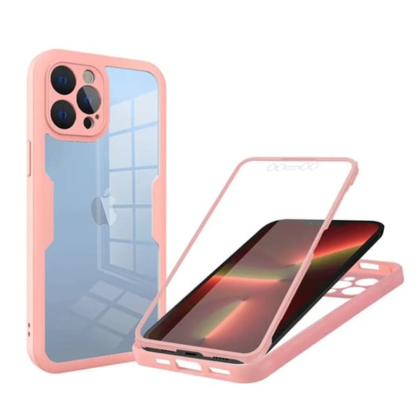 Stötsäkert skärmskydd ingår för iPhone 16 Pro Max Pink