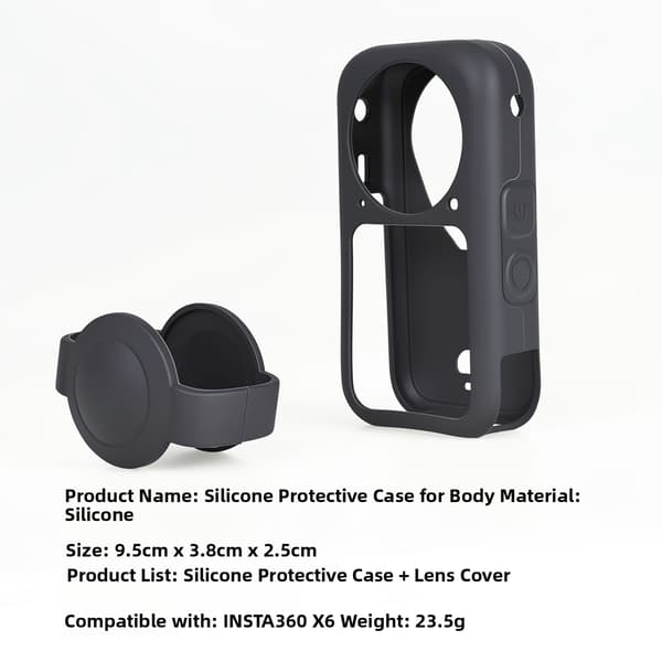 Silikone beskyttelsesetui til Insta360 X6